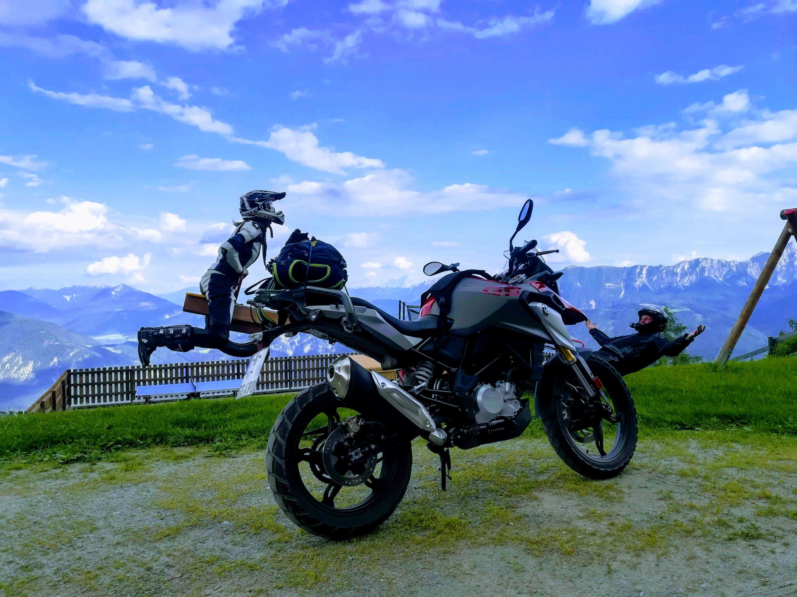Emberger Alm mit der BMW GS